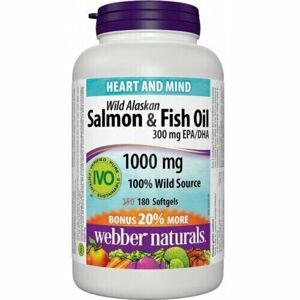 Webber Naturals Omega 3 w Fish Oil Bonus IVO 180