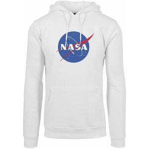 NASA Mikina Logo Bílá L