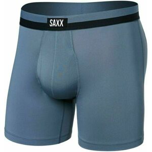 SAXX Sport Mesh Boxer Brief Stone Blue L Fitness spodní prádlo