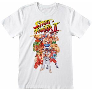 Street Fighter Tričko Group Shot Bílá XL