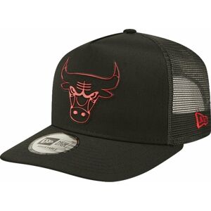 Chicago Bulls Kšiltovka 9Forty NBA A-Frame Trucker Foil Logo Black/Black UNI