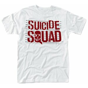 Suicide Squad Tričko Logo Line Up Bílá L