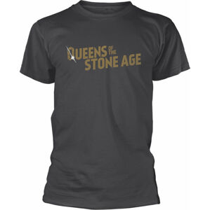Queens Of The Stone Age Tričko Text Logo Šedá S