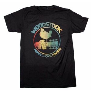 Woodstock Tričko Colorful Logo Černá S