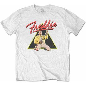 Freddie Mercury Tričko Triangle Bílá 2XL
