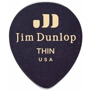 Dunlop 485R-03TH Celluloid Teardrop Black Thin