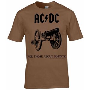 AC/DC Tričko For Those About To Rock Hnědá S