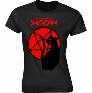 Sabrina The Teenage Witch Tričko Salem Pentagram XL Černá