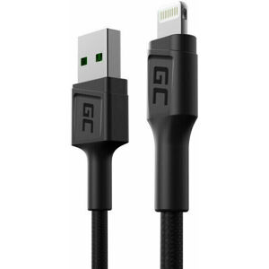 Green Cell KABGC24 PowerStream USB-A - Lightning 30cm Černá 30 cm USB kabel