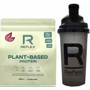 Reflex Nutrition Plant Based Protein + Shaker Modrá malina 600 g 2