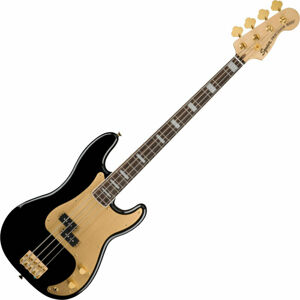 Fender Squier 40th Anniversary Precision Bass Gold Edition LRL Černá