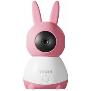 Tesla Smart Camera 360 Baby Bílá-Růžová