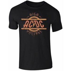 AC/DC Tričko High Voltage Černá XL