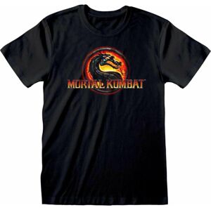 Mortal Kombat Tričko Logo Černá M