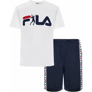 Fila FPS1131 Man Jersey Pyjamas White/Blue XL Fitness spodní prádlo