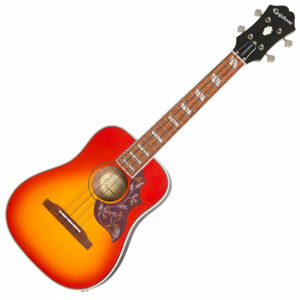 Epiphone Hummingbird A/E Tenorové ukulele Faded Cherry Burst