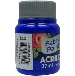 Acrilex 4140543 Barva na textil 37 ml Ultramarine
