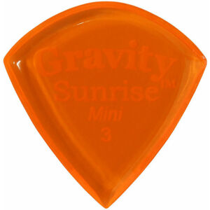 Gravity Picks GSUM3P Sunrise Mini 3.0mm Polished Orange