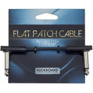 RockBoard Flat Patch Cable Černá 5 cm Lomený - Lomený