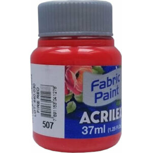 Acrilex 4140507 Barva na textil 37 ml Fire Red
