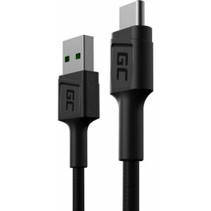 Green Cell KABGC25 PowerStream USB-A - USB-C 30cm Černá 30 cm USB kabel