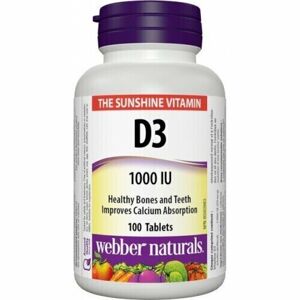 Webber Naturals Vitamin D3 Tablety