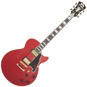 D'Angelico Deluxe SS Stop-bar Matte Cherry
