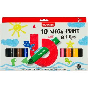 Bruynzeel Megapoints Felt Tips 10 Multicolour