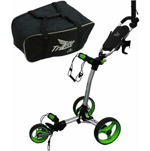 Axglo TriLite SET Grey/Green Manuální golfové vozíky