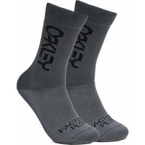 Oakley Factory Pilot MTB Socks Forged Iron M Cyklo ponožky