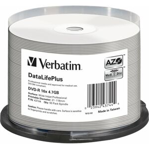 Verbatim DVD-R DataLifePlus 4.7GB 16x 50pcs 43744 DVD