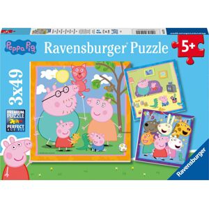 Ravensburger Puzzle Prasátko Pepa 3 x 49 dílů