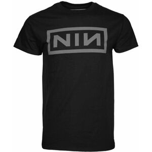 Nine Inch Nails Tričko Grey Logo Černá S