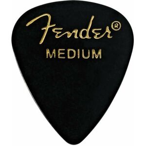 Fender 351 Shape Classic Celluloid Picks Black Medium