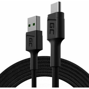 Green Cell KABGC19 PowerStream USB-A - USB-C 200cm Černá 200 cm USB kabel