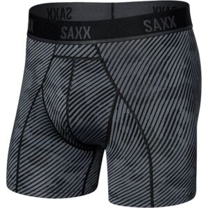 SAXX Kinetic Boxer Brief Optic Camo/Black XS Fitness spodní prádlo