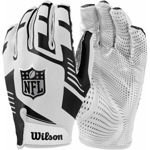 Wilson NFL Stretch Fit Receivers Gloves White/Black Americký fotbal