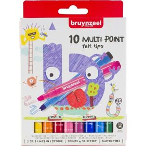 Bruynzeel Multi Point Felt Tips 10 Multicolour