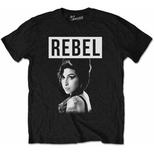 Amy Winehouse Tričko Rebel Černá S