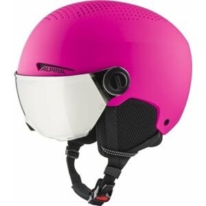 Alpina Zupo Visor Q-Lite Junior Ski helmet Pink Matt M Lyžařská helma
