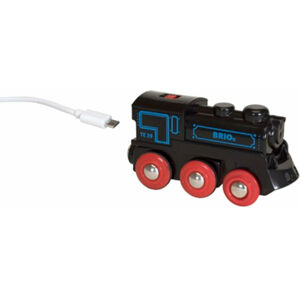 Brio WORLD 33599 Dobíjecí lokomotiva s USB kabelem