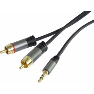 PremiumCord Jack 3.5mm-2xCINCH M/M 1,5 m Audio kabel