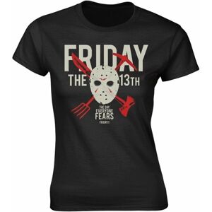 Friday The 13th Tričko Day Of Fear Černá L