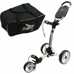 Axglo TriLite 3-Wheel SET Silver/White Manuální golfové vozíky