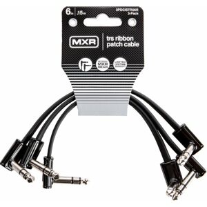 Dunlop MXR DCISTR06R Ribbon TRS Cable 3 Pack Černá 15 cm Lomený - Lomený