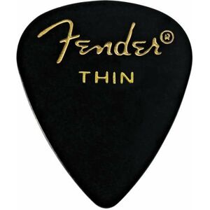 Fender 351 Shape Classic Celluloid Picks Black Thin