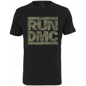 Run DMC Tričko Camo Černá 2XL