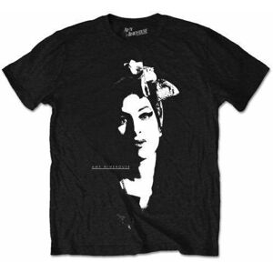 Amy Winehouse Tričko Scarf Portrait S Černá