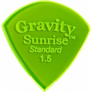 Gravity Picks GSUS15P Sunrise Standard 1.5mm Polished Fl. Green