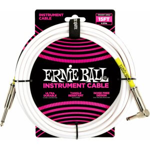 Ernie Ball P06400 Bílá 4,6 m Rovný - Lomený